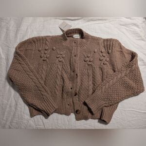 Knit cropped cardigan